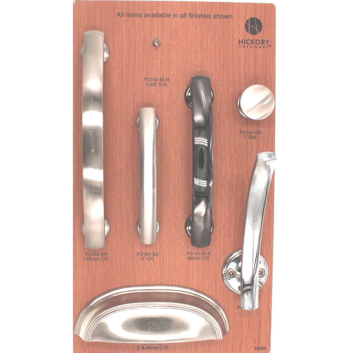 20 Pack Hickory American Diner P2141-CH Chrome 3 3/4" (96mm)cc Smooth Cabinet Handle Pull