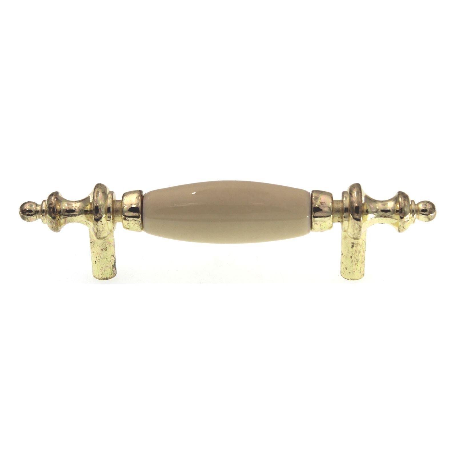 AP Polished Brass Cabinet Bar Pull Light Almond Center 3" Ctr 1121-PBA