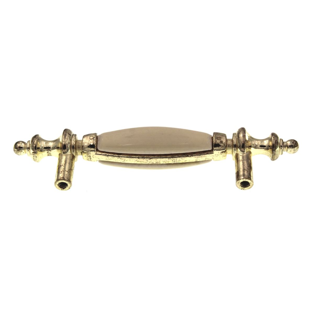 AP Polished Brass Cabinet Bar Pull Light Almond Center 3" Ctr 1121-PBA