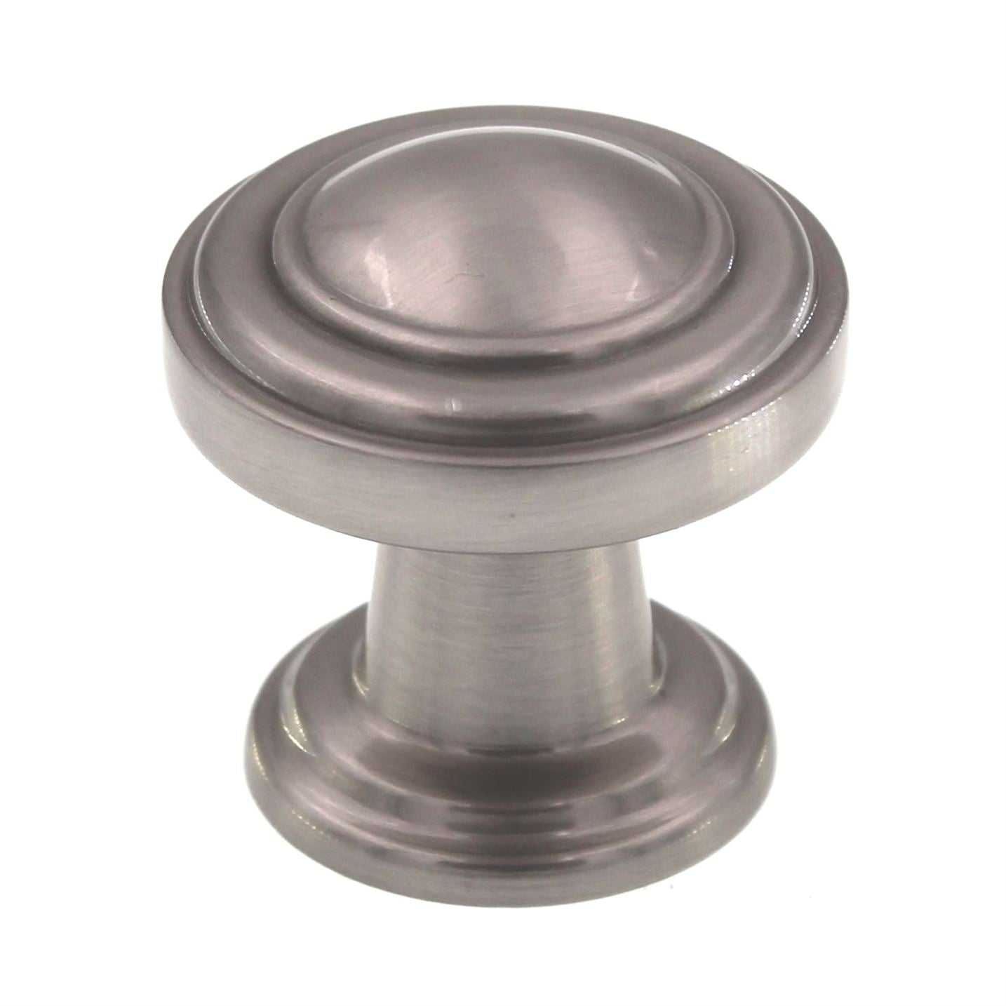 Atlas Homewares Bronte 1 1/8" Round Button Cabinet Knob Brushed Nickel 313-BRN