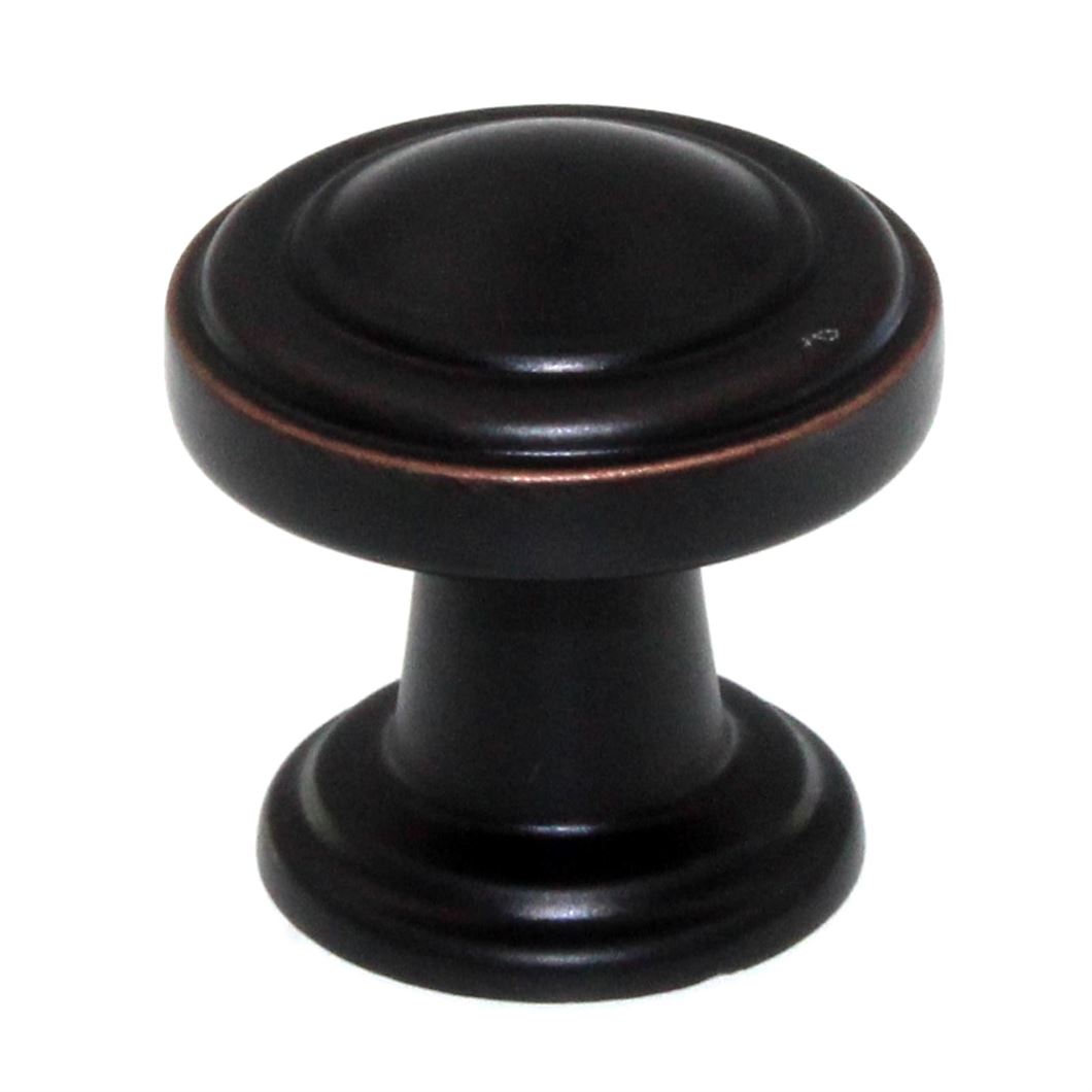 Atlas Homewares Bronte 1 1/8" Round Button Cabinet Knob Venetian Bronze 313-VB