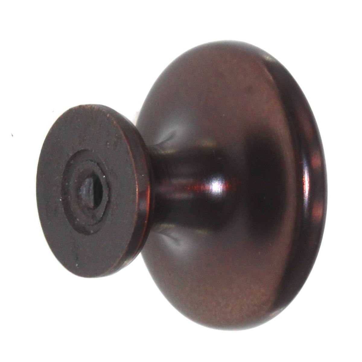 Style Selections Designer Aged Bronze Round Ringed 1 1/4" Knob 40904