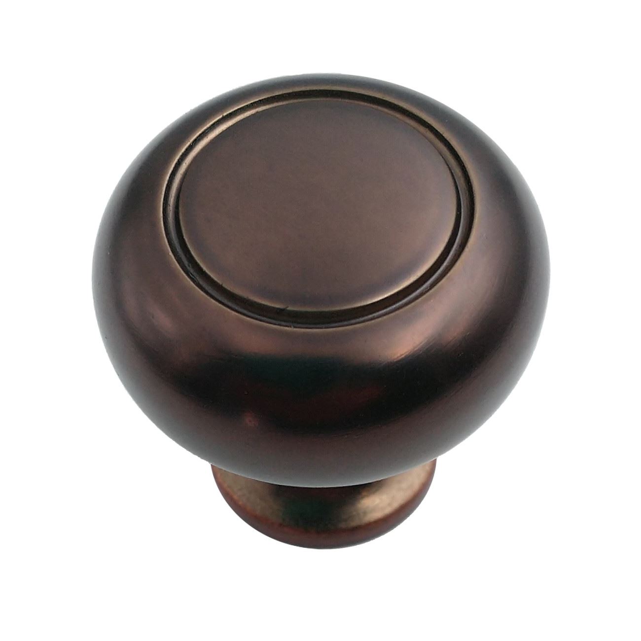 Style Selections Designer Bronze Gilt Round Etched 1 1/4" Knob 40911