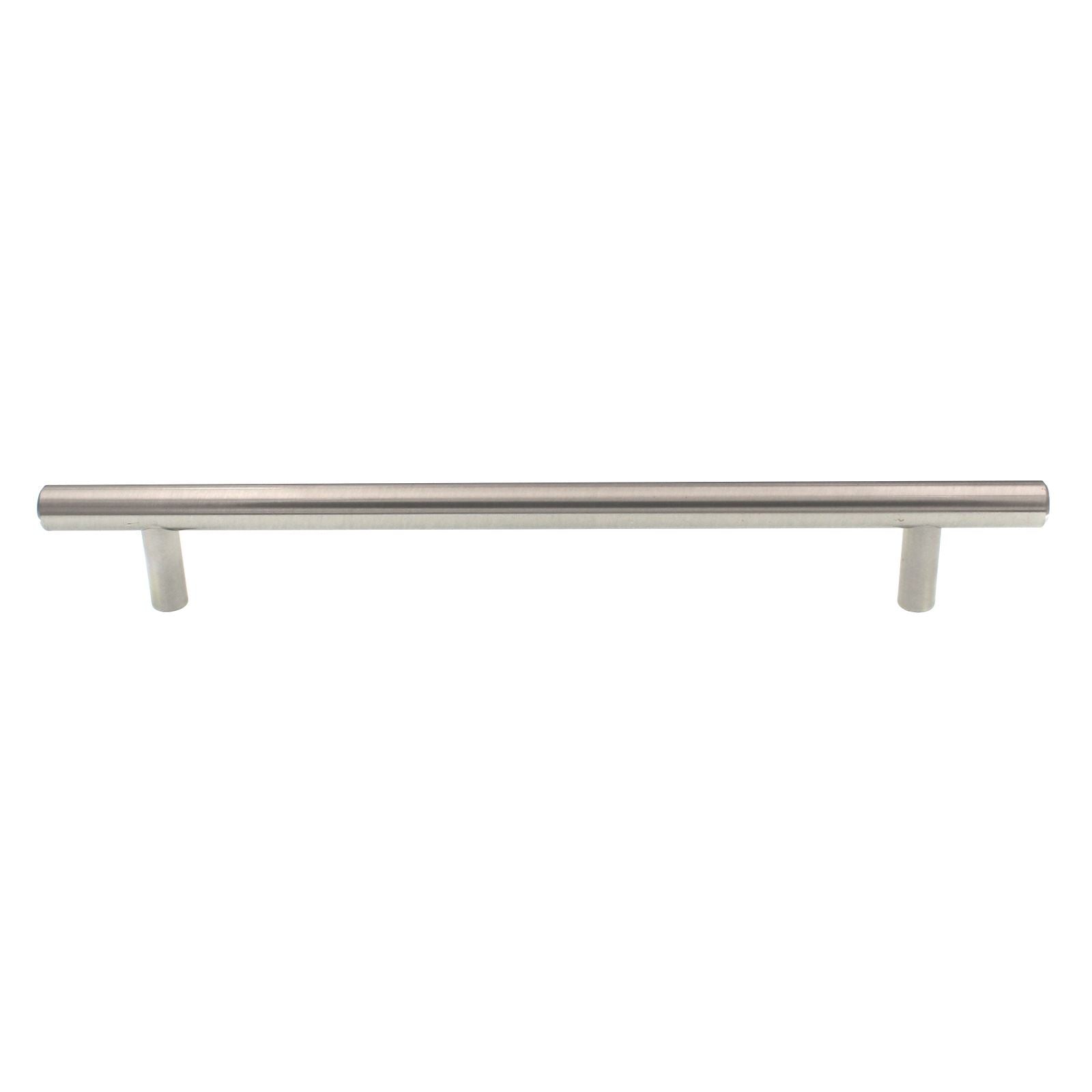 Style Selections European Bar Pull, 7.5 Inch (192mm) Centers Satin Nickel 40924