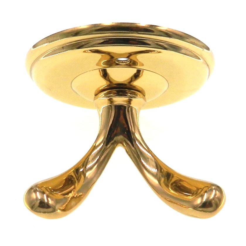 Amerock Accent Solid Brass Coat or Robe Hook Wall Mounted 52328