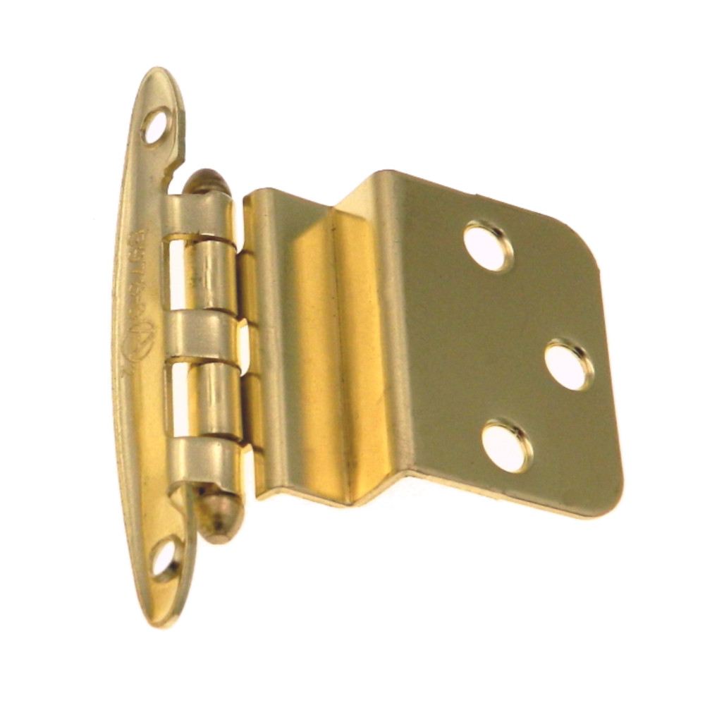 Pair 69193 Polished Brass Face Mount 3/8" Inset Cabinet Hinges Amerock