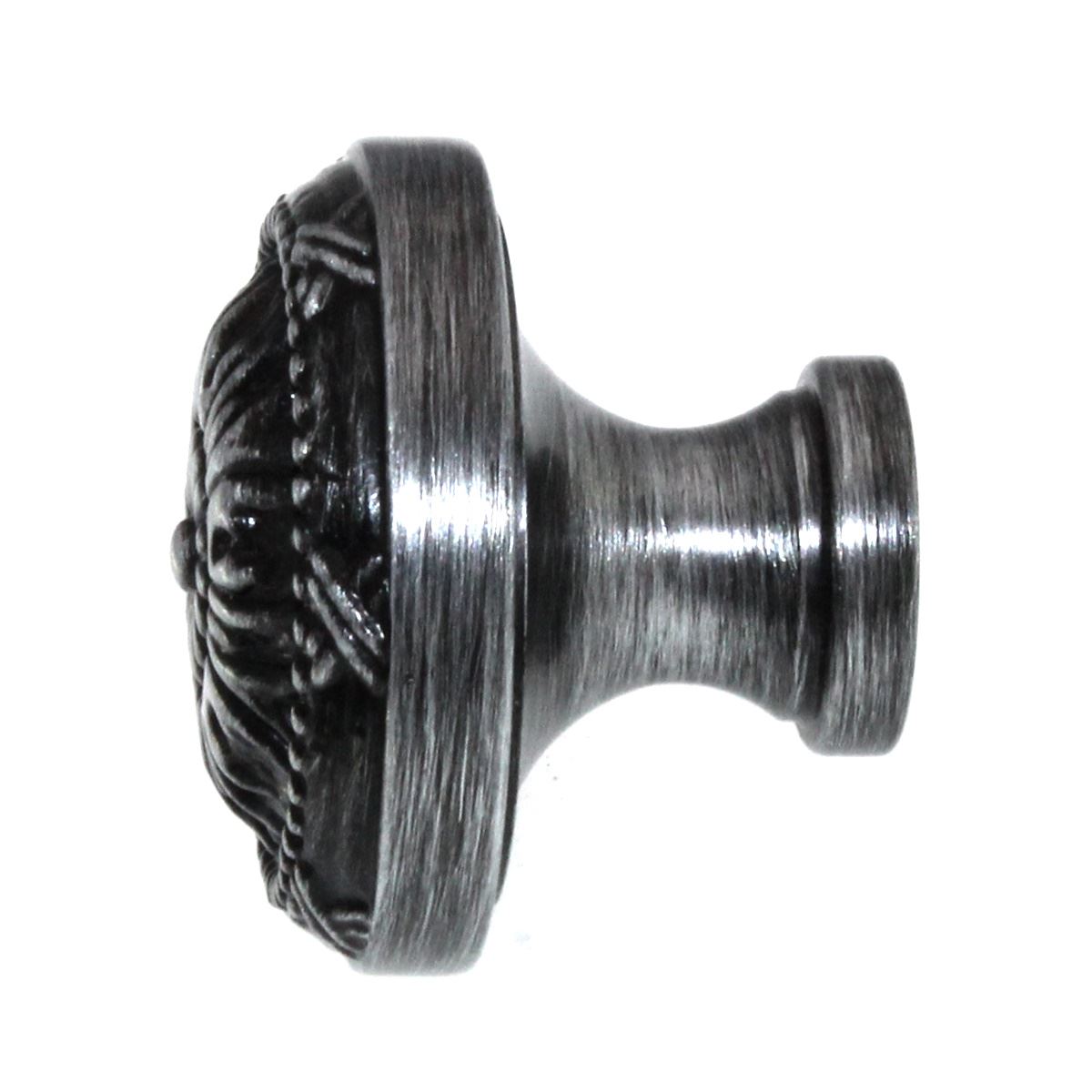 Schaub Versailles 1 1/4" Cabinet Knob Antique Pewter Ribbon and Reed 751-15A