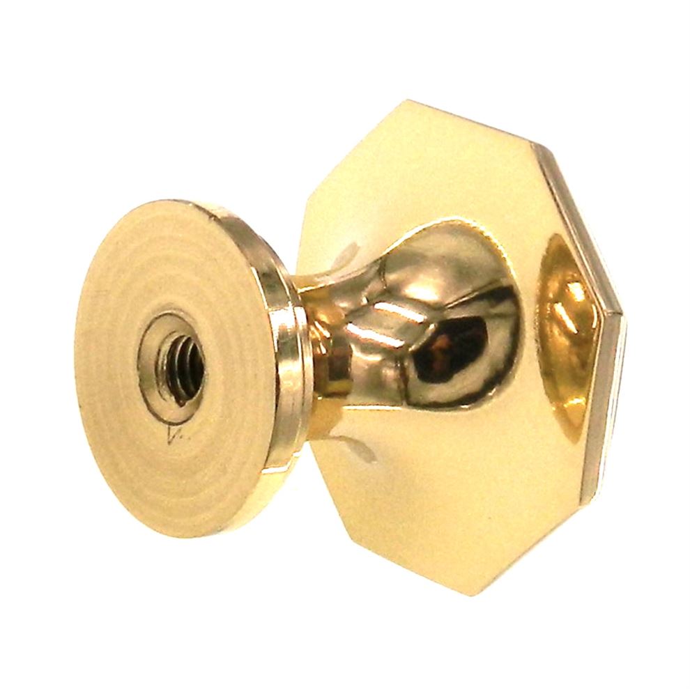 Amerock Allison Solid Brass 1 1/4" Octagon Cabinet Knob BP1958-B