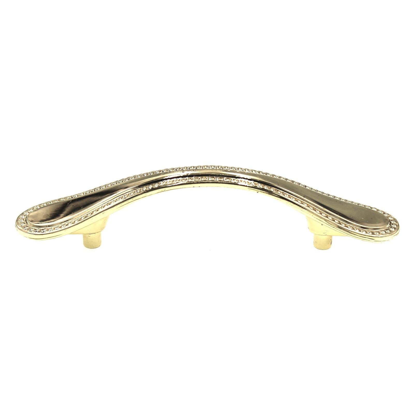 Amerock BP223-3 Polished Brass 3 Inch Hole Center Cabinet Handle Pulls, 10 Pack