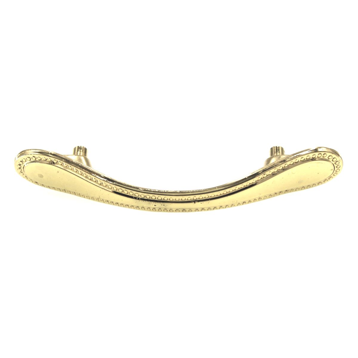 Amerock BP223-3 Polished Brass 3" Ctr Dotted Cabinet Handle Pull