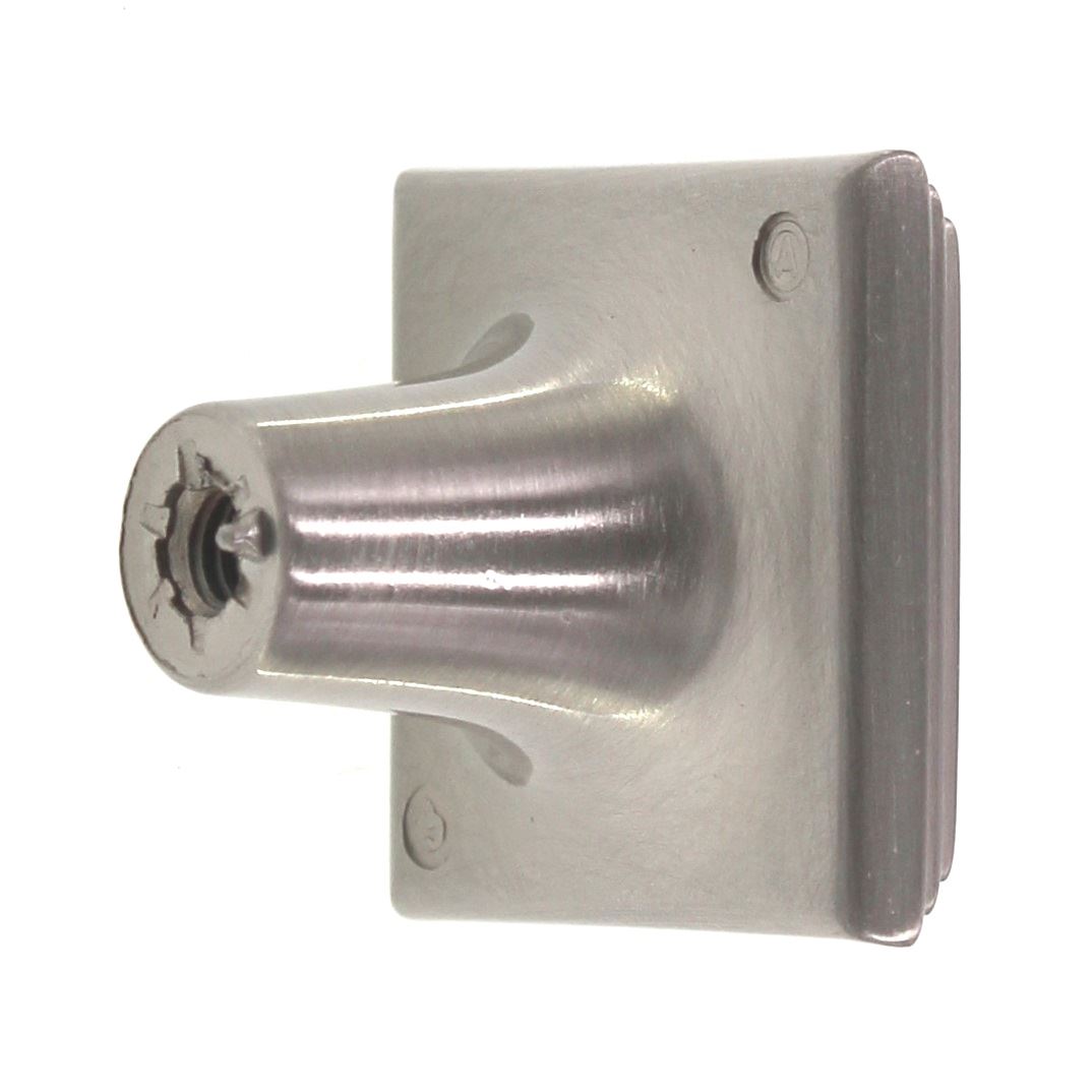 Amerock Manor Satin Nickel 1-1/16 inch Square Cabinet Knob BP26117G10