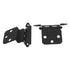 Pair Amerock 3/8" Inset Hinges Face Mount Black Free Swinging BPR3417FB