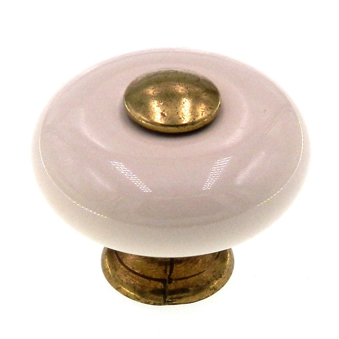 Amerock Traditional Classics Almond 1 1/4" Round Cabinet Knob BP70638-AM