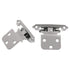 Pair of Amerock Gray Self-Closing 3/8" Inset Cabinet Hinges BP7128-G