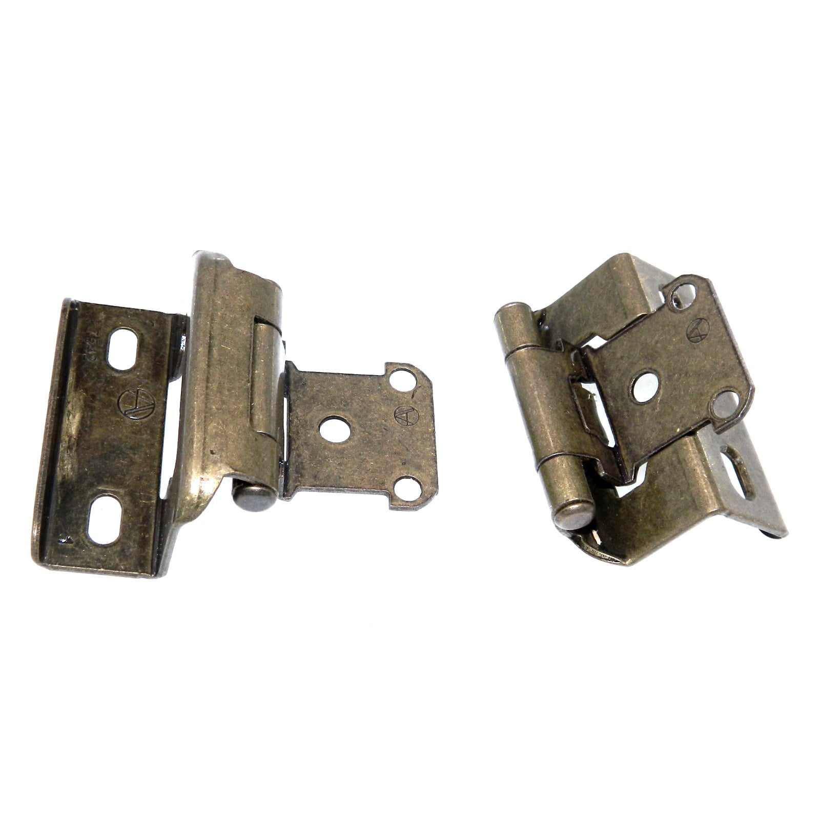 Amerock Burnished Brass Full Wrap Hinges 1/2" Overlay Self-Closing BP7542-BB