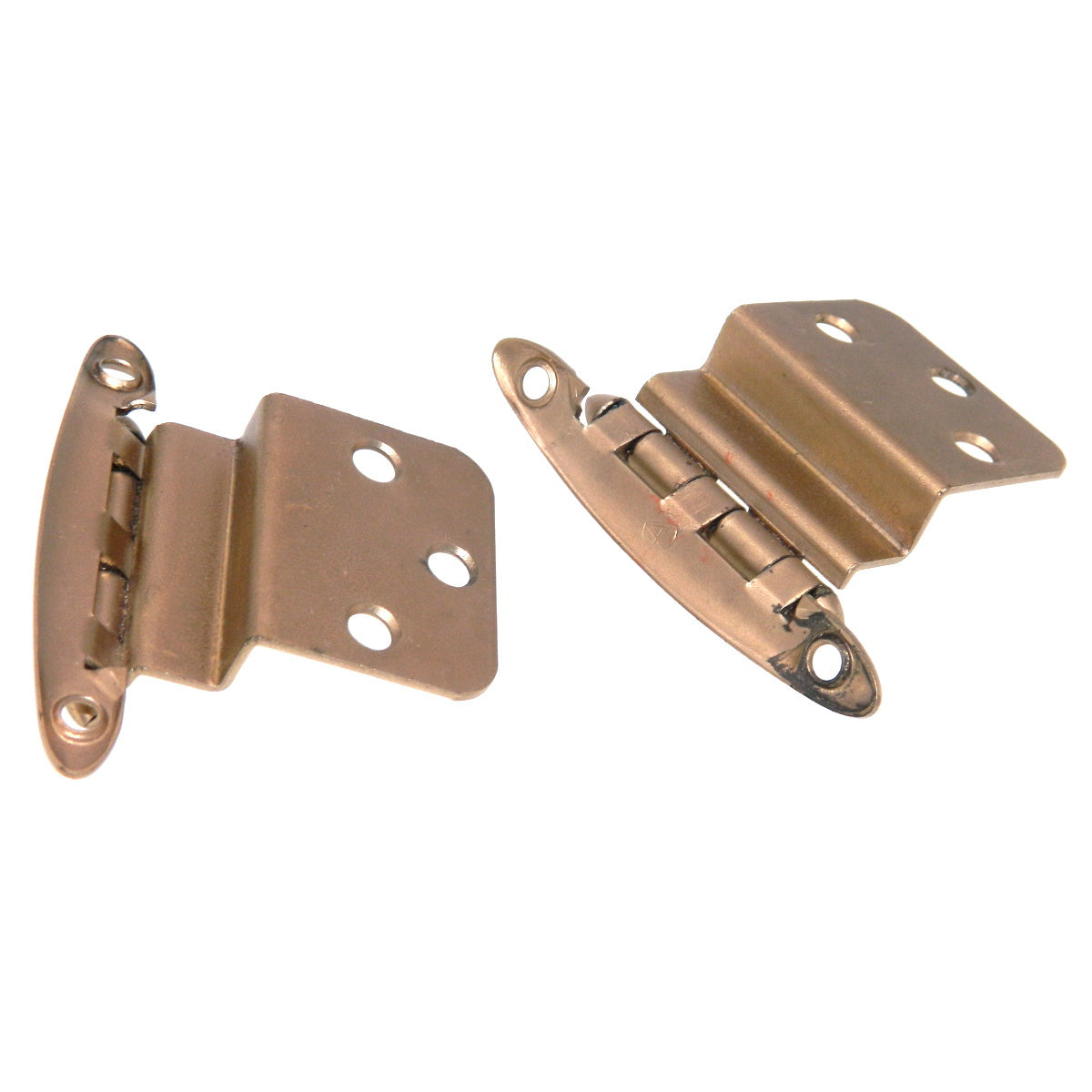 Pair of Amerock Dull Bronze 3/8" Inset Hinges Non Self-Closing BP7636-10