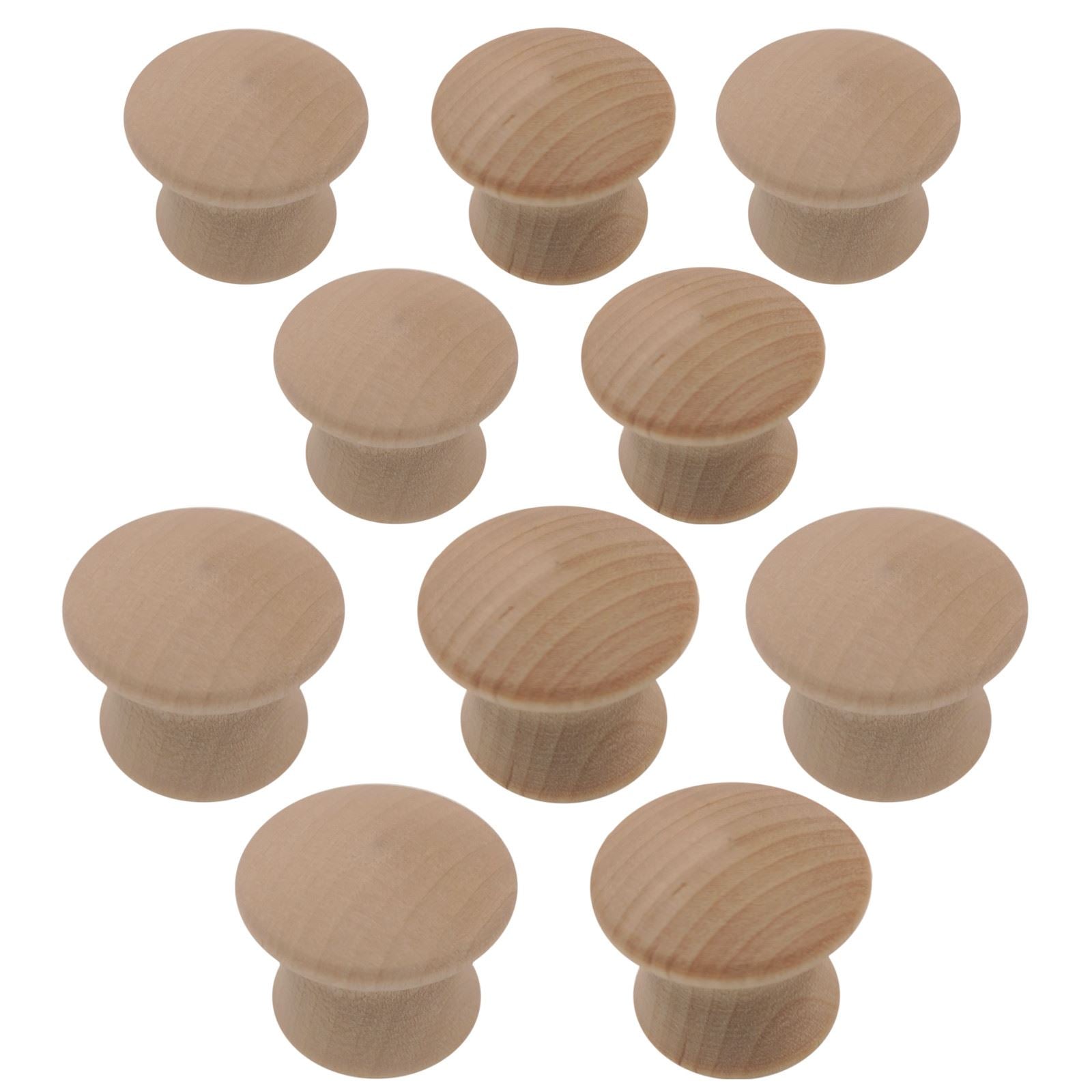 Amerock Allison 5 Pair (10 Pack) 1" Birch Wood Round Cabinet Knob BP812-WD