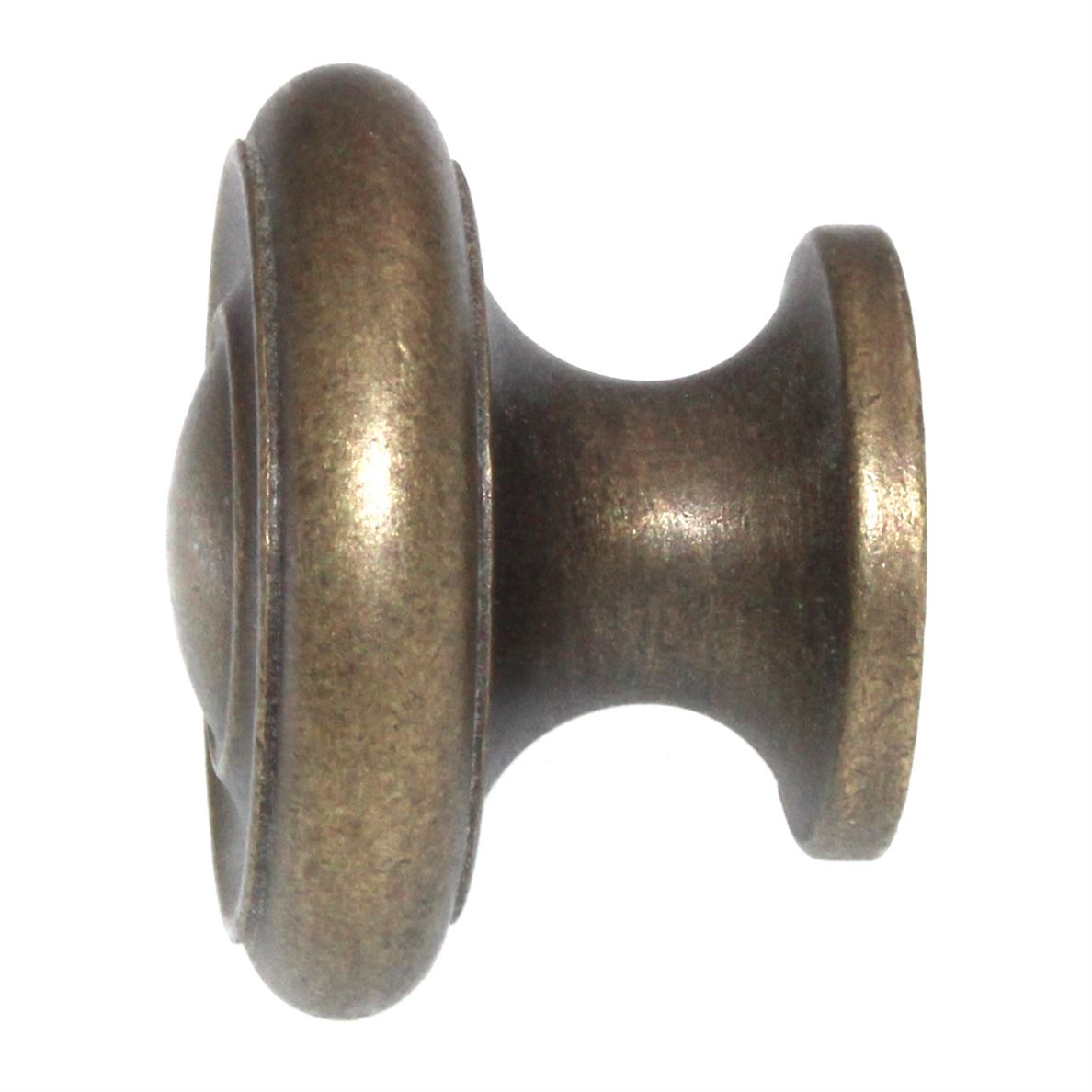 Solid Brass 1 1/2" Classic Brass Hutter Cabinet Knob 1050