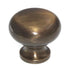 Solid Brass 1 1/4" Classic Brass Hutter Round Cabinet Knob Antique Brass 1134AB