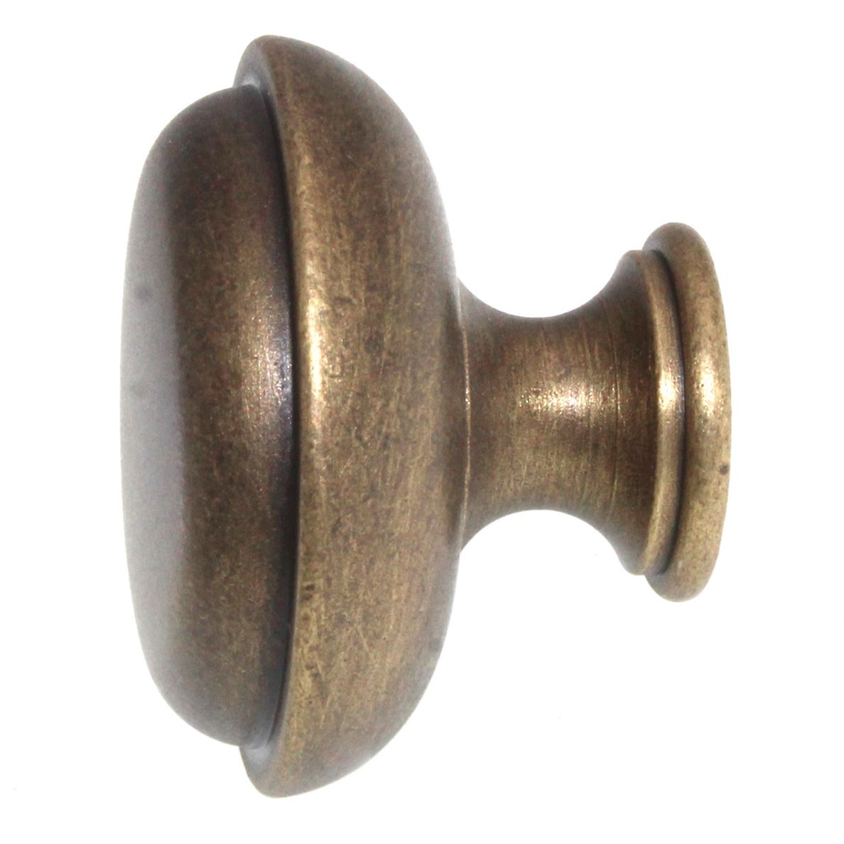 Solid Brass 1 1/2" Classic Brass Hutter Cabinet Knob 1146