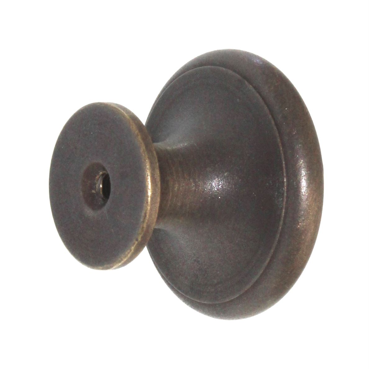 Solid Brass 1 1/2" Classic Brass Hutter Cabinet Knob 1165