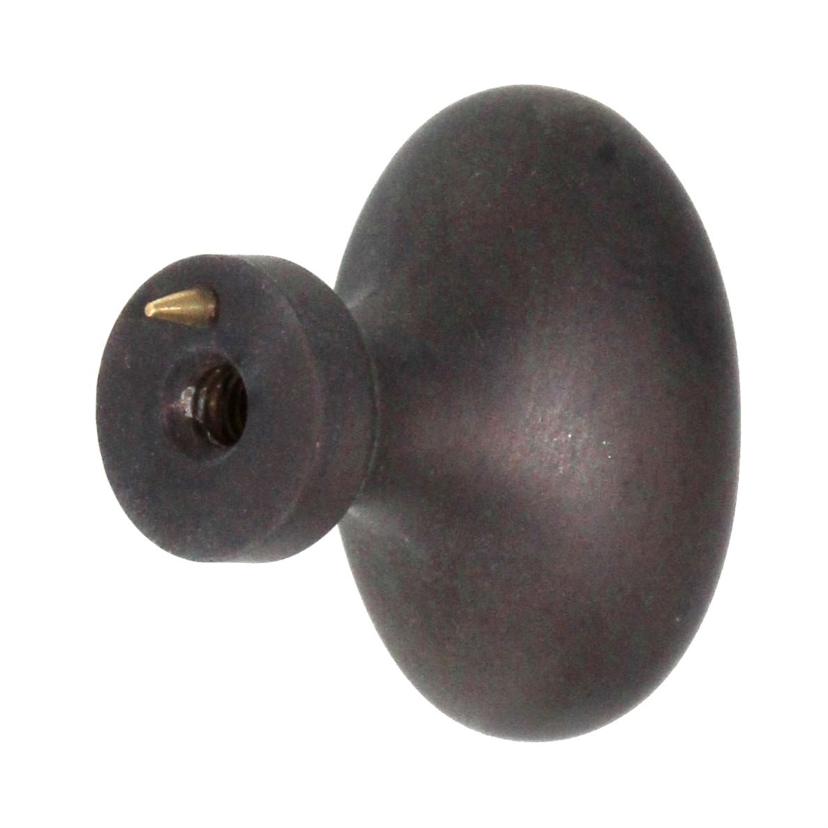 Solid Brass 1 7/32" Classic Brass Hutter Cabinet Knob 1196