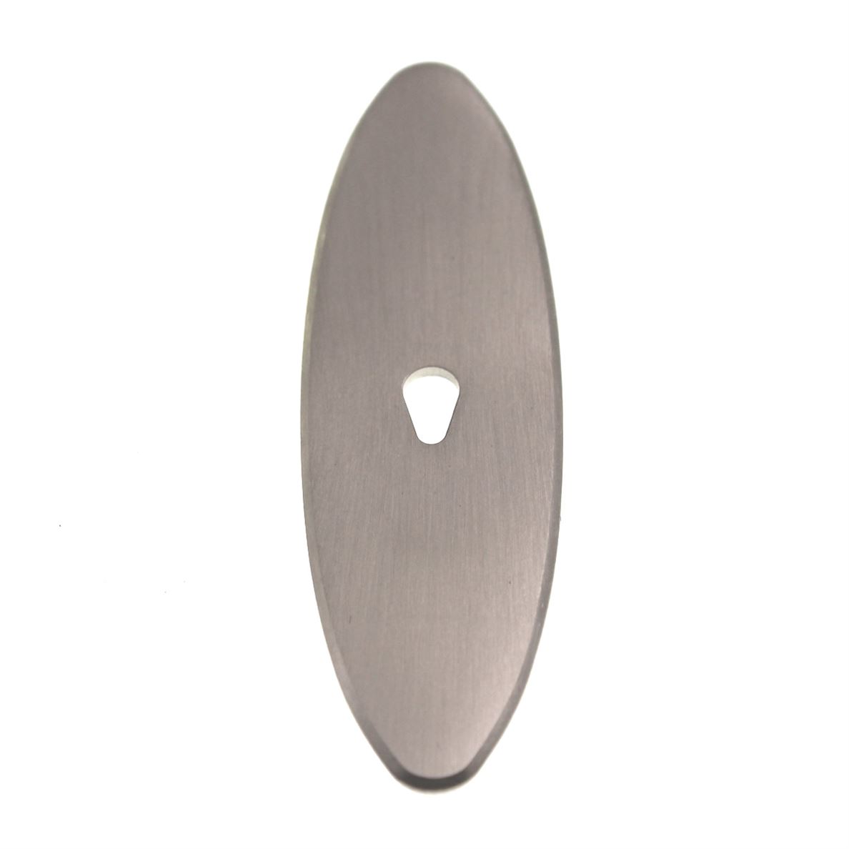 Classic Brass Hutter 3" Oval Solid Brass Knob Backplate 1197