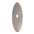 Classic Brass Hutter 3" Oval Solid Brass Knob Backplate 1197