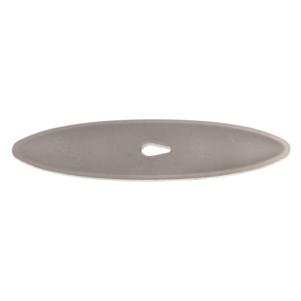 Classic Brass Hutter 3" Oval Solid Brass Knob Backplate 1197