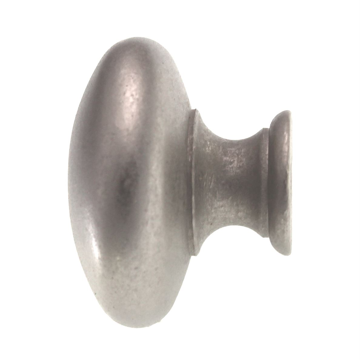 Solid Brass 1 1/2" Classic Brass Hutter Cabinet Knob Weathered Nickel 1233WN