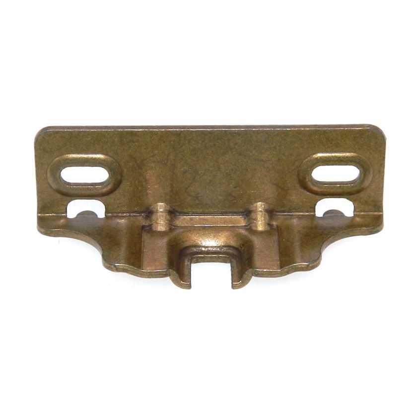 Amerock Brass 1/2" Overlay System 2000DA Cabinet Hinge Baseplate CM2006J-BB