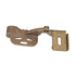 Amerock Burnished Brass Concealed Self-Closing 3/8" Inset Pivot/Knife Cabinet Hinges CM2604-BB