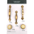 Hickory Hardware Eclipse Satin Brass 3"cc Furniture Cabinet Handle Pull P345-SB