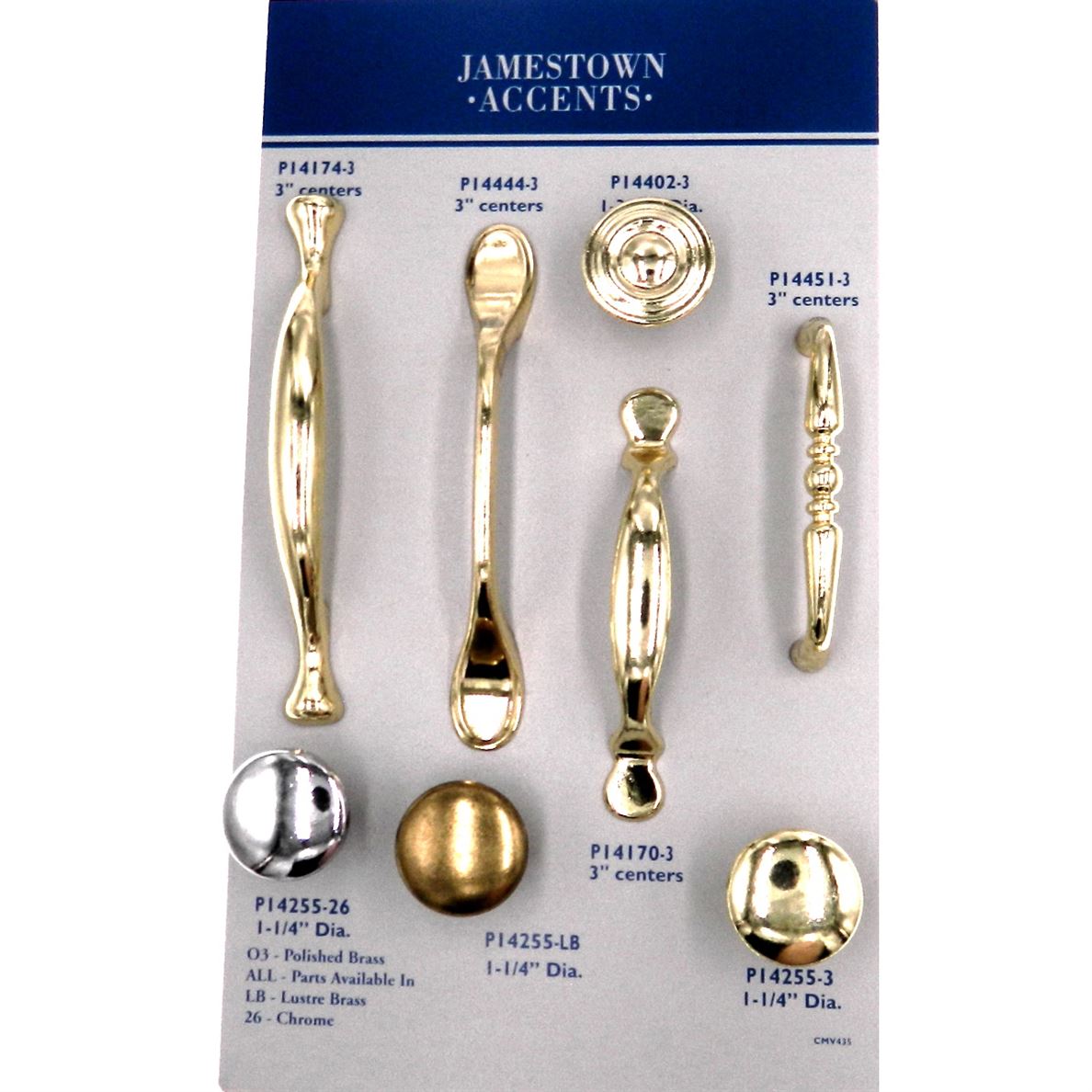 25 Pack Hickory Hardware Conquest 1 1/8" Polished Brass Mushroom Cabinet Knob P14255-3