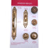 20 Pack Belwith Keeler Richelieu 1 1/4" Sherwood Antique Brass Round Lion Solid Brass Cabinet Knob F102