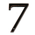 Aged Bronze Metal 4 inch Flush House Address Numbers, Bold Readable Font