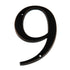 Aged Bronze Metal 4 inch Flush House Address Numbers, Bold Readable Font