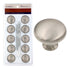 10 Pack Warwick Traditional Satin Nickel 1 1/4" Cabinet Knob Pulls DH1001BPSN