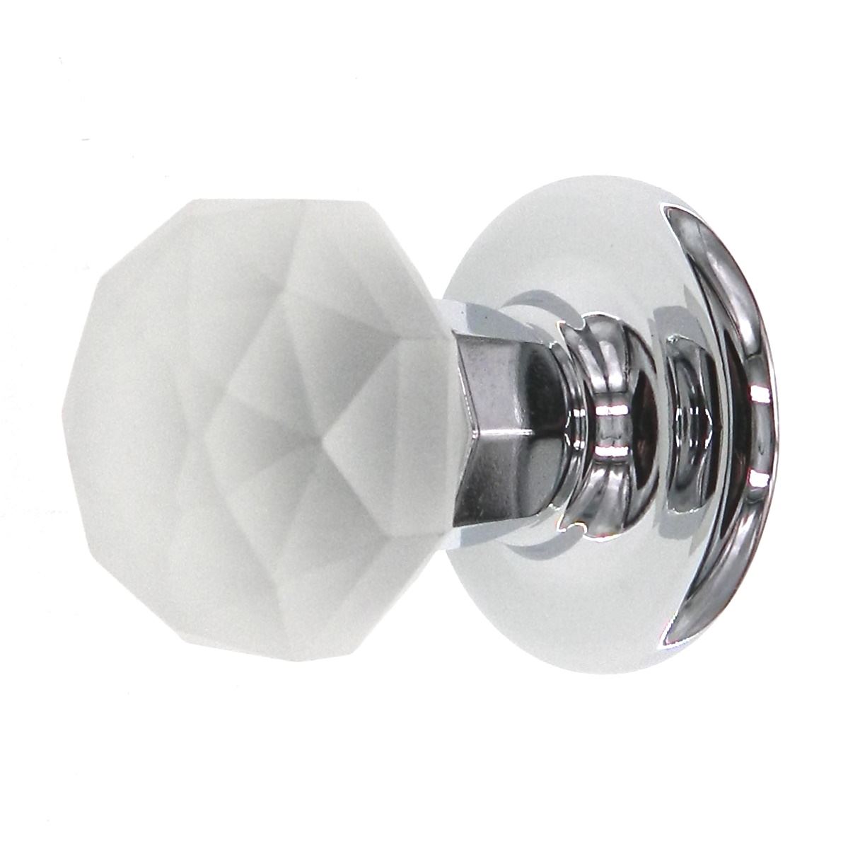 Amerock Venetian Crystal 1 3/8" Cabinet Knob Polished Chrome Backplate E5248-FC2