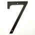 Large Bold 5" Aged Bronze Metal Flush House Address Numbers, Bold Easy-to-read Font