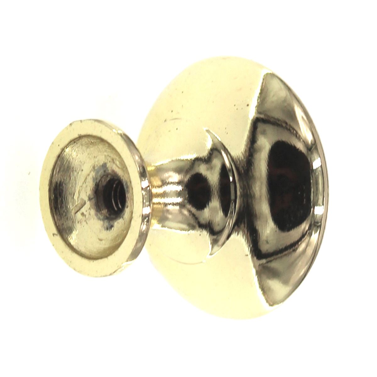 Pride Industrial 1 1/4" Mushroom Round Cabinet Knob Polished Brass K910PB