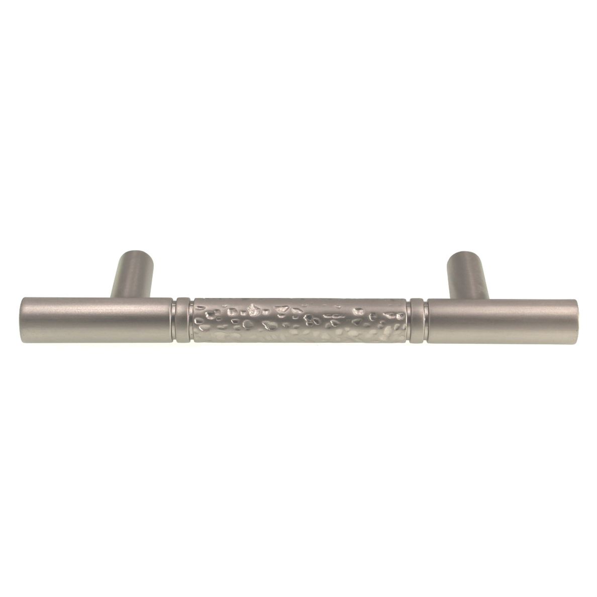 H-Select Hammered Satin Nickel 3" Ctr Cabinet Bar Pull Handle K961-DSN