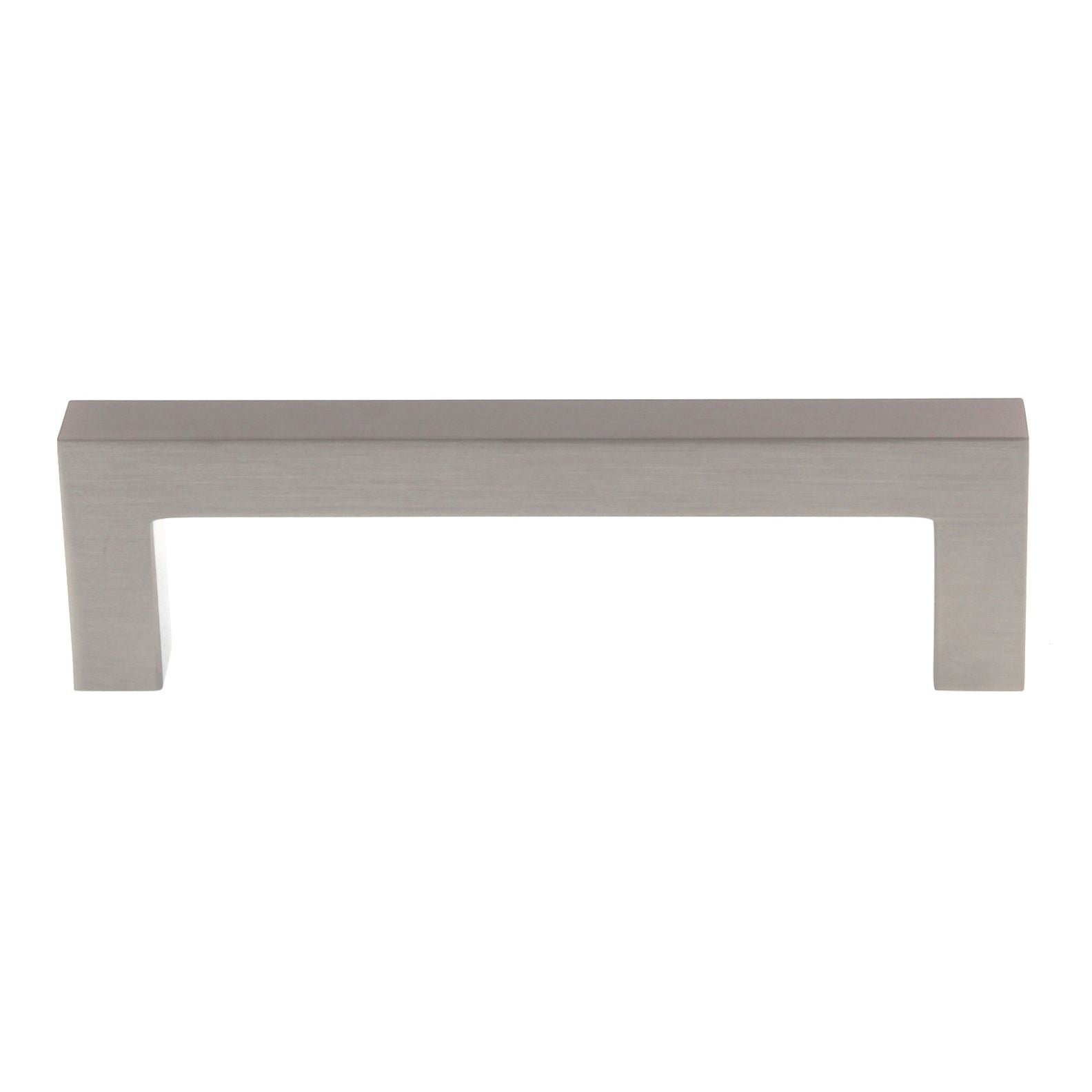 Top Knobs Nouveau Square Bar Pull 3 3/4" (96mm) Ctr Brushed Satin Nickel M1161