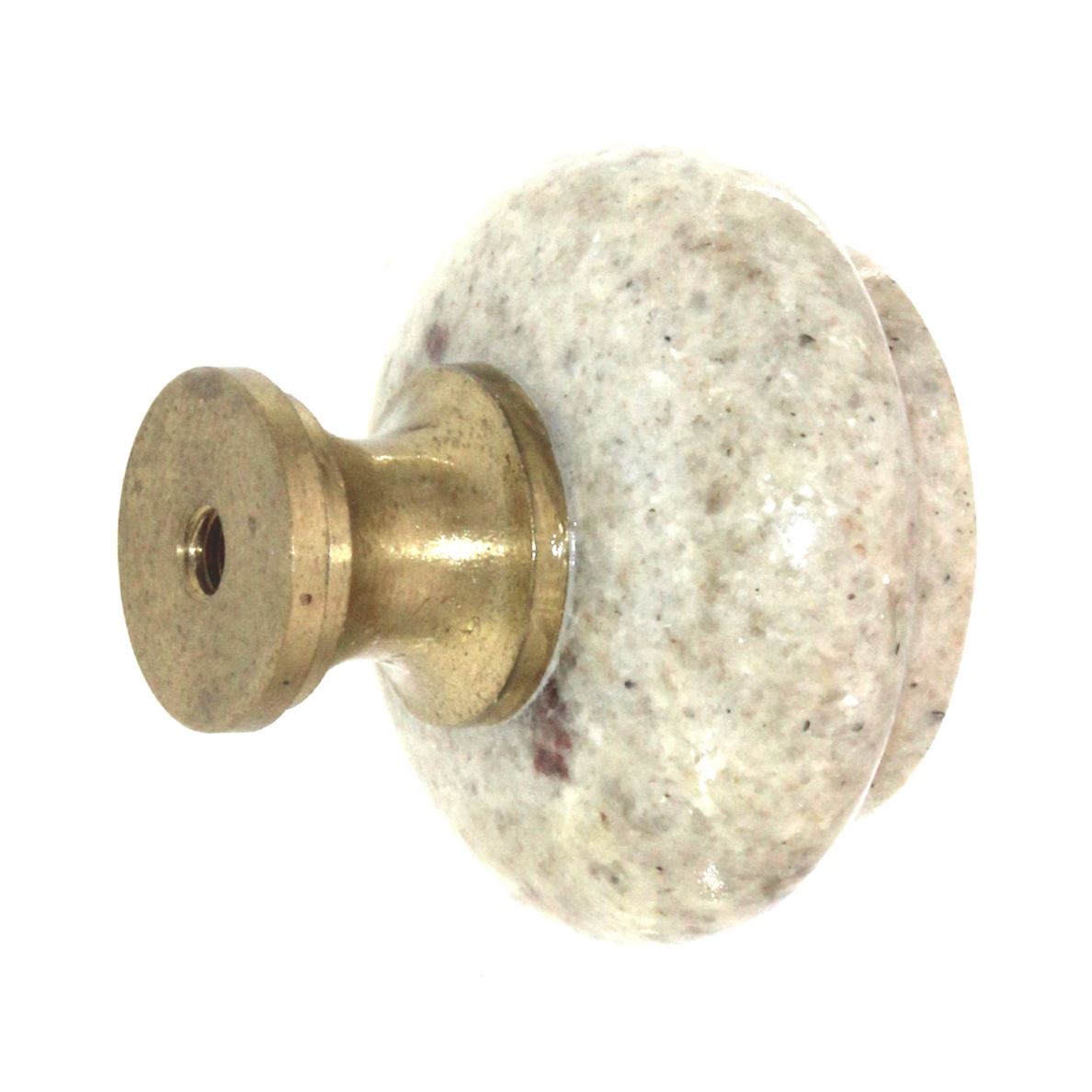 Top Knobs Chateau Kashmire 1 3/8" Round Cabinet Knob Solid Brass White M130