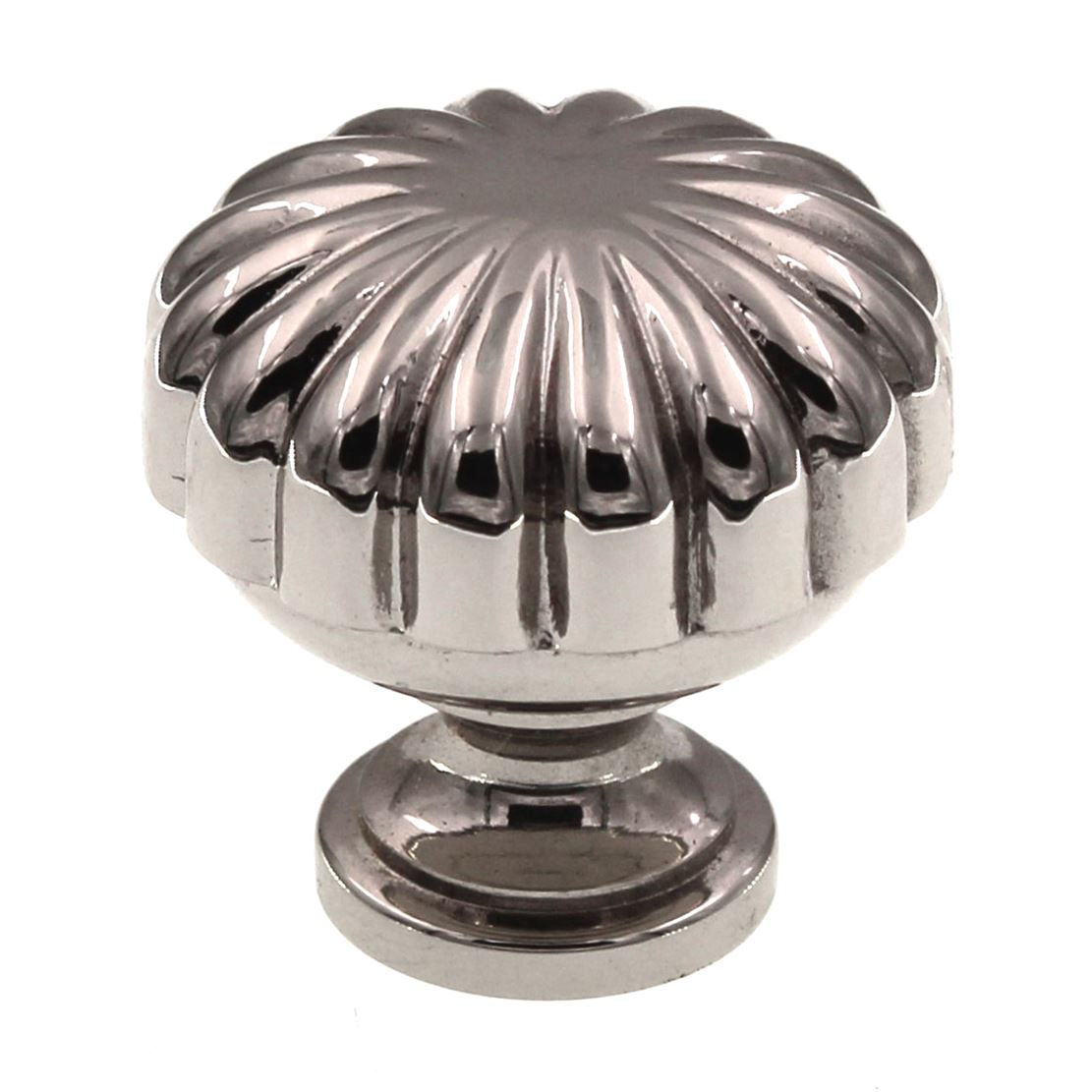 Top Knobs Asbury Melon 1 1/4" Round Cabinet Knob Polished Nickel M1319