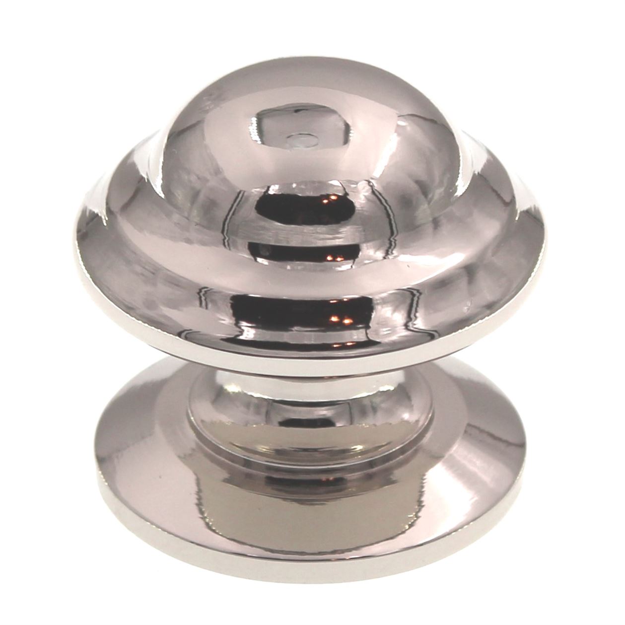 Top Knobs Asbury Empress 1 3/8" Round Cabinet Knob Polished Nickel M1324