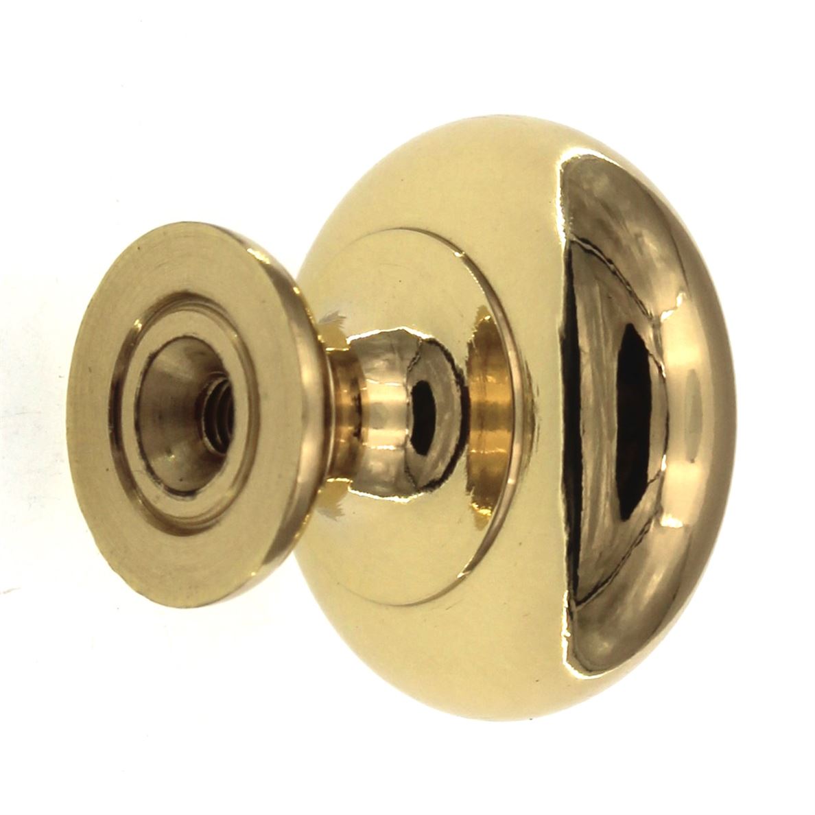 Top Knobs Somerset Mushroom 1 1/4" Round Cabinet Knob Polished Brass M279