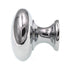 Top Knobs Somerset Mushroom 1 1/4" Round Cabinet Knob Polished Chrome M280