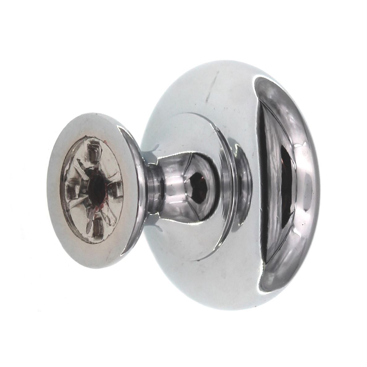 Top Knobs Somerset Mushroom 1 1/4" Round Cabinet Knob Polished Chrome M280