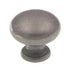 Top Knobs Somerset Mushroom 1 1/4" Round Cabinet Knob Pewter Antique M286